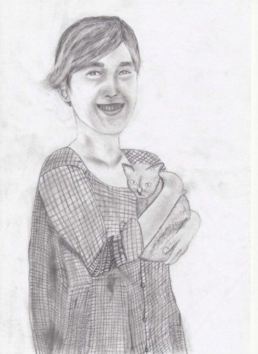 Drawing titled "ucing.jpg" by Alfadito Dito, Original Artwork