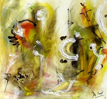 Malerei mit dem Titel "Les sauvageonnes -…" von Muriel Cayet, Original-Kunstwerk
