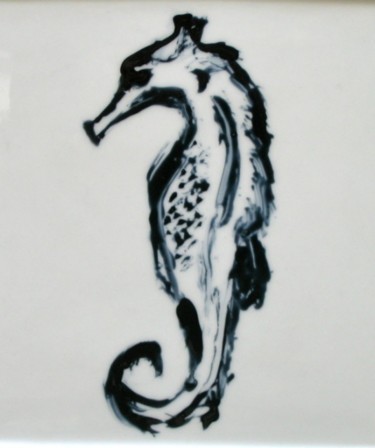 Schilderij getiteld "F" door Muryel Tomme, Origineel Kunstwerk, pigmenten