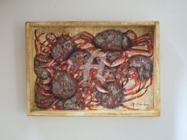 Peinture intitulée "PETITE CAISSE DE CR…" par Philippe Coeurdevey, Œuvre d'art originale, Acrylique