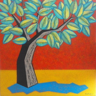 "la sombra del arbol" başlıklı Tablo Víctor Peralta tarafından, Orijinal sanat