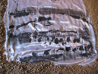 Malerei mit dem Titel "tissus 5  les gisan…" von Anne Guerrant, Original-Kunstwerk