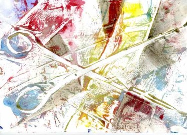 Peinture intitulée "ciseaux 3" par Marie-Noelle Bauchot, Œuvre d'art originale