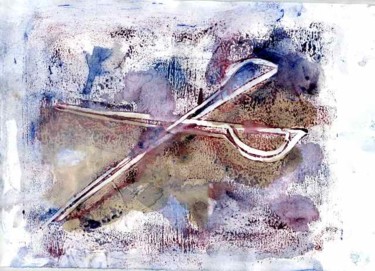 Peinture intitulée "ciseaux 6" par Marie-Noelle Bauchot, Œuvre d'art originale