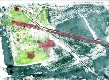 Peinture intitulée "ciseaux 9" par Marie-Noelle Bauchot, Œuvre d'art originale