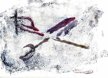 Peinture intitulée "ciseaux 13" par Marie-Noelle Bauchot, Œuvre d'art originale