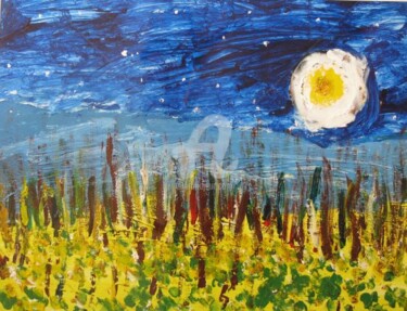 绘画 标题为“Sun in the Moon Sha…” 由Arushiart, 原创艺术品, 丙烯