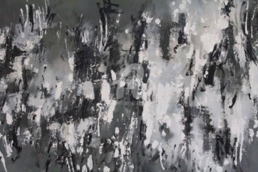 Painting titled "Old Sins Cast Long…" by Sio Montera, Original Artwork, Oil Mounted on Wood Stretcher frame