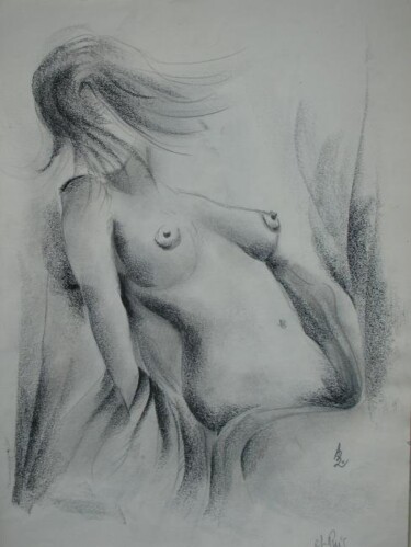Drawing titled "les pensées s'envol…" by An Vuvan, Original Artwork, Other