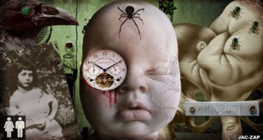 Digital Arts titled "De l'autre coté du…" by Jac-Zap, Original Artwork, Photo Montage