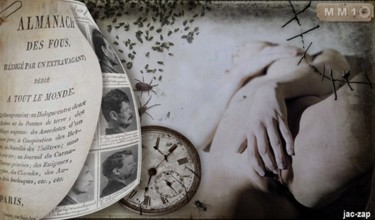 Digital Arts titled "Almanach des fous" by Jac-Zap, Original Artwork, Photo Montage