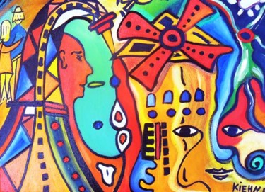 Painting titled "Moulin Rouge" by Georg Kiehn, Original Artwork