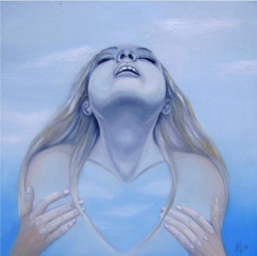 Peinture intitulée "Au coeur de l'unive…" par Alix, Œuvre d'art originale, Huile