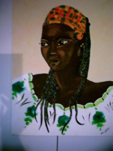 Peinture intitulée "féminine" par Marie Laure Tchong, Œuvre d'art originale