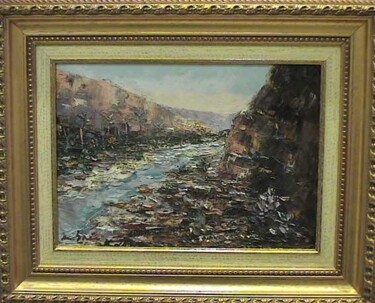 Peinture intitulée "Oasis" par M'Hamed Saci, Œuvre d'art originale