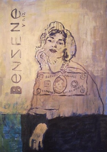 Painting titled "Benzene" by Robert Andersen, Original Artwork