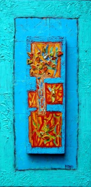 Painting titled "ECLATANTES" by Jacqueline Pizano, Original Artwork, Acrylic