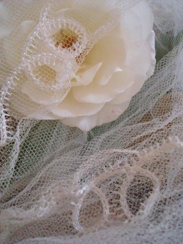 Photographie intitulée "Voile & rose" par D A N ' I M A G ' I N, Œuvre d'art originale