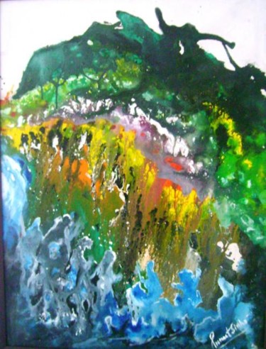 Painting titled "expidition" by Puneet Sinha, Original Artwork, Oil