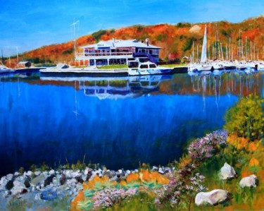 Painting titled "Cathedral Bluffs Ya…" by Herscovitch Larry, Original Artwork, Oil