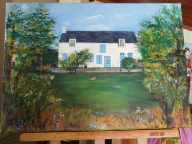 Painting titled "BELLECHAUME" by Rosiane Priam, Original Artwork