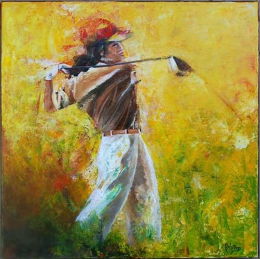 绘画 标题为“GOLF 2” 由Bivan, 原创艺术品, 丙烯