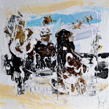 Malerei mit dem Titel "La réserve ornithol…" von Muriel Cayet, Original-Kunstwerk, Acryl