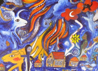 Painting titled "The rescue of the S…" by Georg Kiehn, Original Artwork