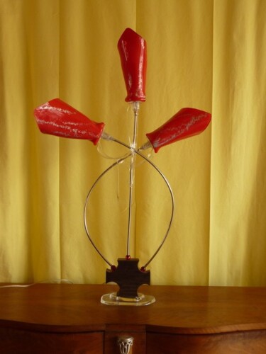 Design intitulée "Rouge" par Jean Luc Masini, Œuvre d'art originale