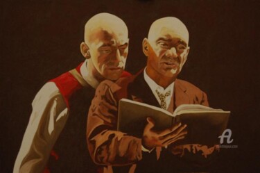 Peinture intitulée "condivisione del sa…" par Antonio Cantiello, Œuvre d'art originale