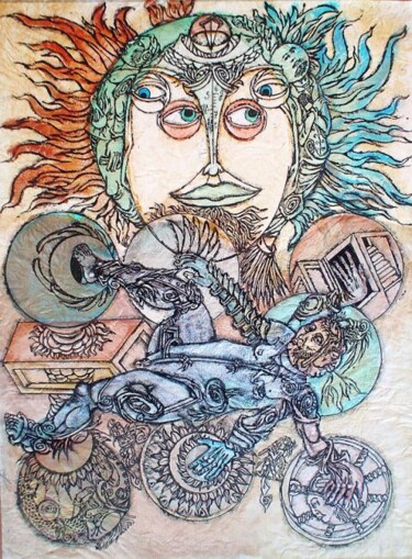 Painting titled "transformatio, grad…" by Konstantin Skoptsov, Original Artwork, Oil