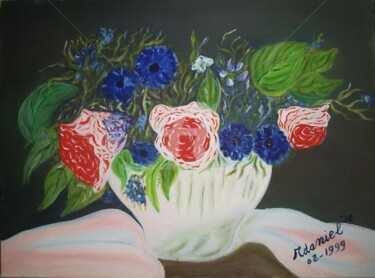 Peinture intitulée "La Nappe" par Daniel Dr. El Dan (Mdaniel), Œuvre d'art originale, Huile
