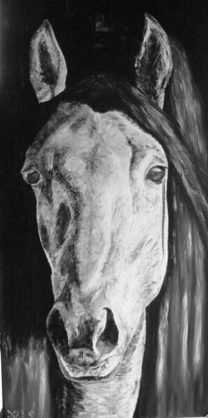 Peinture intitulée "Je t'écoute" par Madorssane, Œuvre d'art originale, Huile