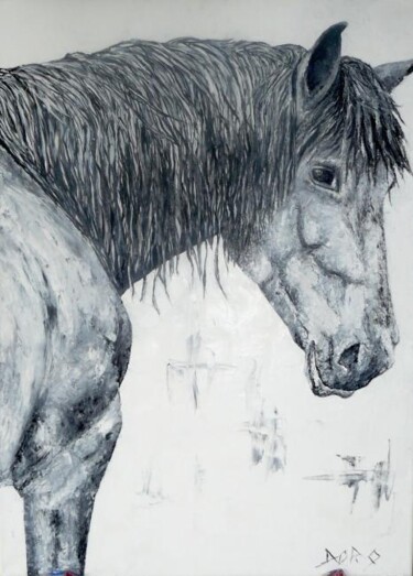 Peinture intitulée "Je t'ai vu" par Madorssane, Œuvre d'art originale, Huile