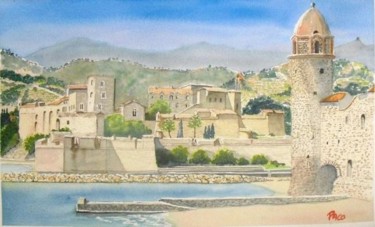 Peinture intitulée "collioure" par Paco Cabrera, Œuvre d'art originale