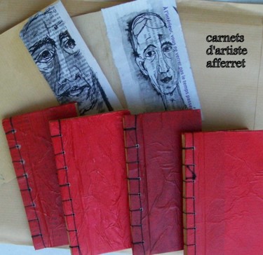 Sculpture intitulée "carnets d'artiste" par Anne-Frédérique Ferret, Œuvre d'art originale
