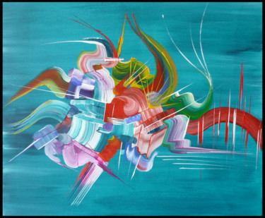 Peinture abstraite A FLEUR DE PEAU Peinture intitulée "Peinture abstraite…" par Martine Belfodil, Œuvre d'art originale, Acrylique