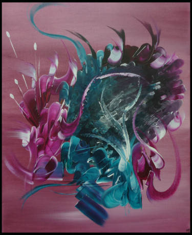 Painting titled "Peinture abstraite…" by Martine Belfodil, Original Artwork, Acrylic