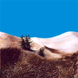 Peinture intitulée "les trois arbres" par Francois Mauplot, Œuvre d'art originale