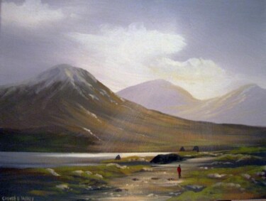 Pintura titulada "sun showers connema…" por Cathal O Malley, Obra de arte original