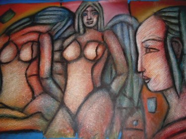 Painting titled "nefer" by Oscar Franco, Original Artwork