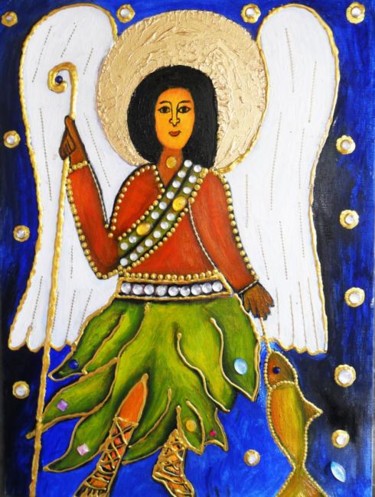 Painting titled "Raphael" by Georg Kiehn, Original Artwork