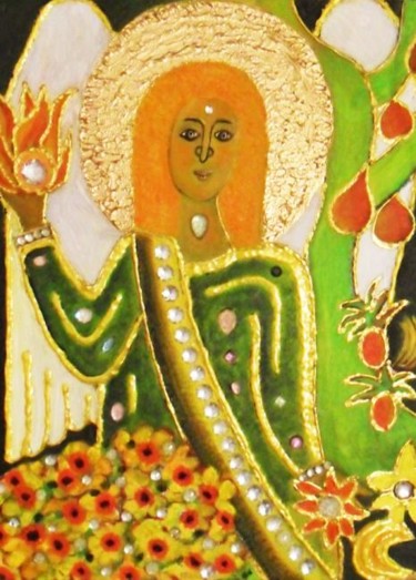 Painting titled "Uriel" by Georg Kiehn, Original Artwork