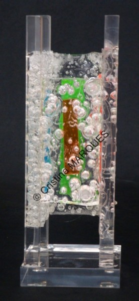 「Freedom Ice Building」というタイトルの彫刻 Cristina Marquèsによって, オリジナルのアートワーク, プラスチック