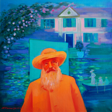 Painting titled "Claude Monet. Giver…" by Laine Kainaize, Original Artwork, Oil