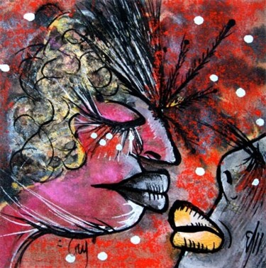 Dessin intitulée "Cry" par Emilie Teillaud, Œuvre d'art originale