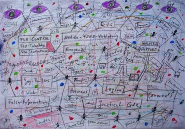 Painting titled "Brave New World" by Georg Kiehn, Original Artwork
