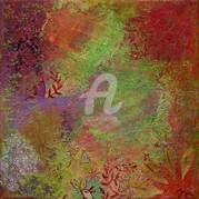 Peinture intitulée "Printemps au Liecht…" par Marie Malherbe, Œuvre d'art originale