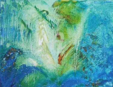 Peinture intitulée "Un homme marche au…" par Marie Malherbe, Œuvre d'art originale