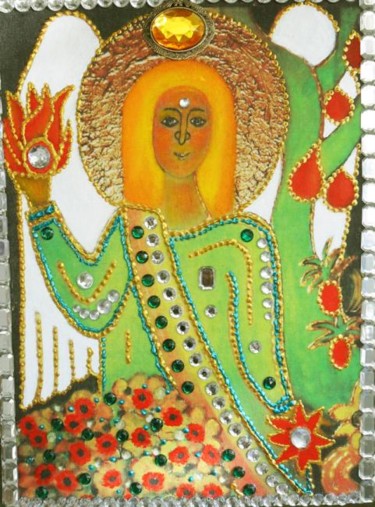 Painting titled "Uriel" by Georg Kiehn, Original Artwork